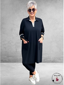 ONLY-M Jurk Sporty Travel Pique Navy